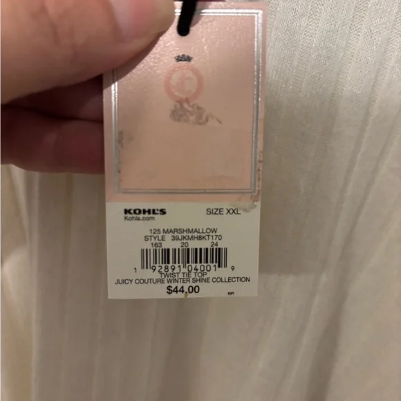 Juicy Couture Twist-Front Long Sleeve Top - Picture 3 of 4